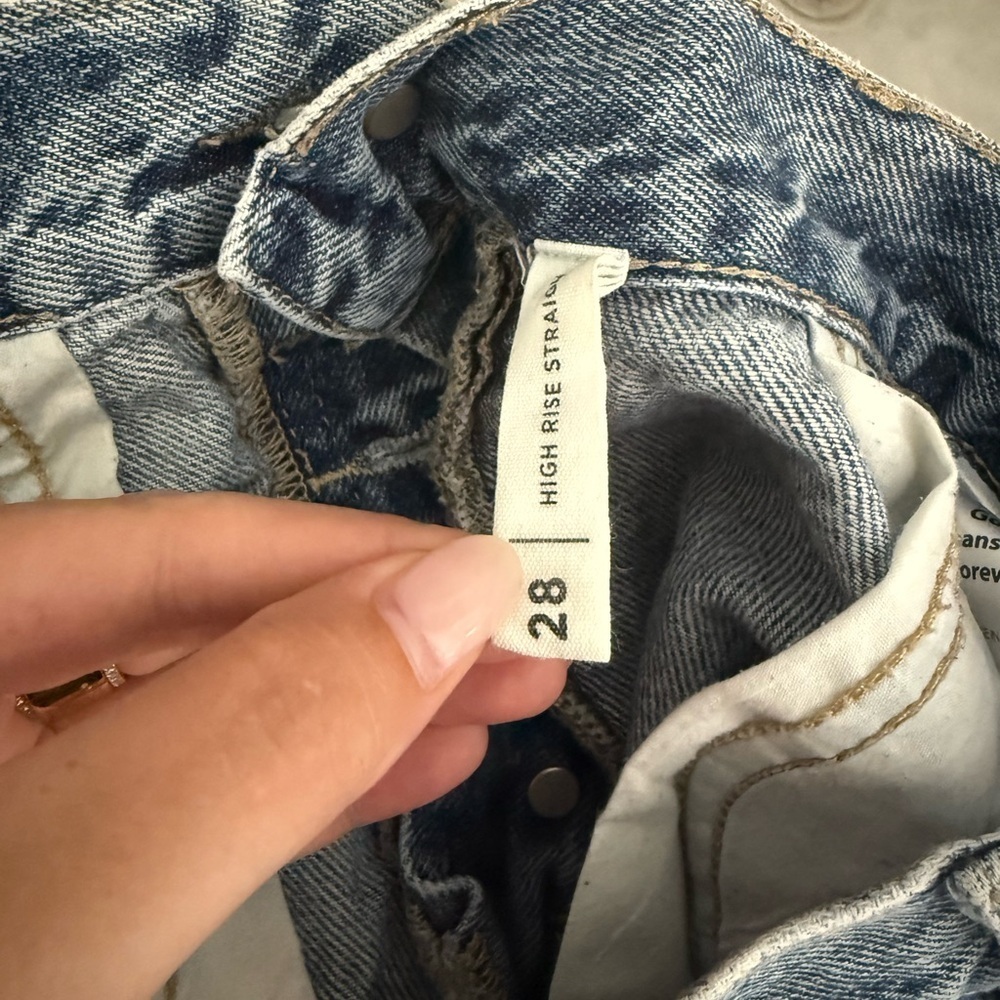 PacSun High Rise Straight Leg Jean - Picture 3 of 4